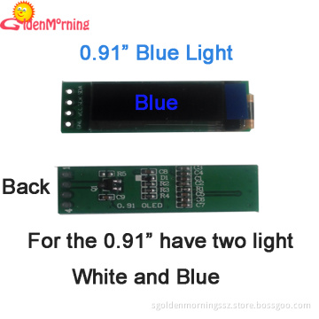 0.91" OLED display, blue color